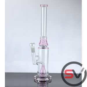 MUSHROOM WATER PIPE WITH COLORED ICE PINCH 16inch